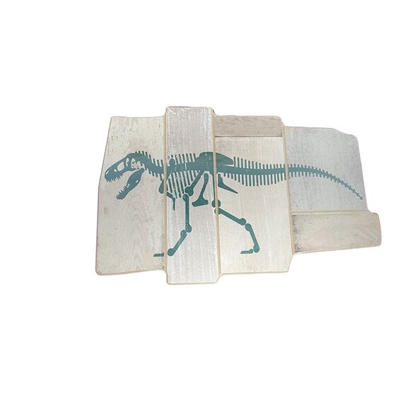 Wooden Dinosaur Skeleton Wall Art Decor By Open Road - Picture 1 of 2